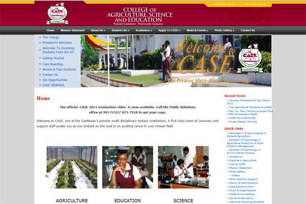 Website for CASE | College of Agriculture, Science and Education done by Interlinc Communications