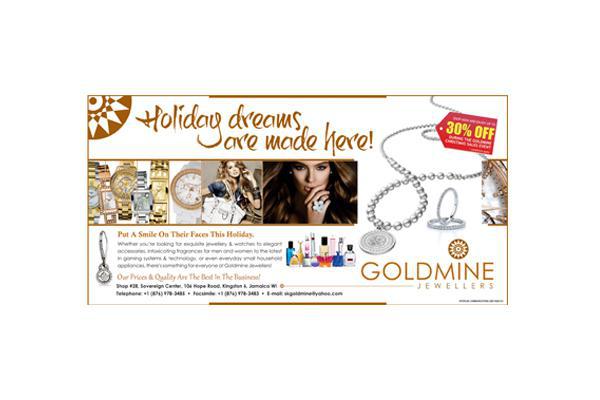 Flyer design for Goldmine Jewellers