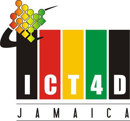 Creative logo for ICT4D Jamaica