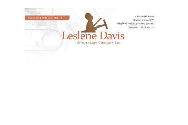 Letterhead design and printing for Leslene Davis