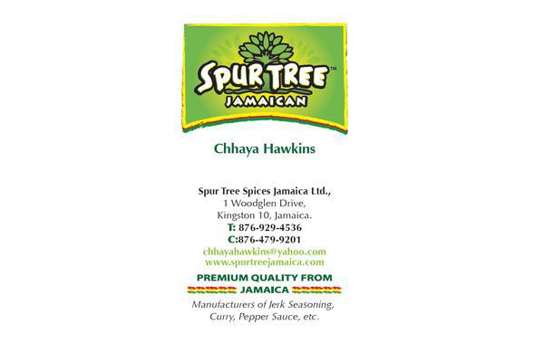 Business Card design Spur Tree Jamaica