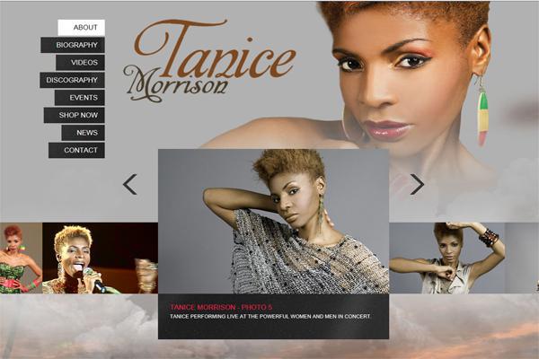 Tanice Morrison's website by Interlinc
