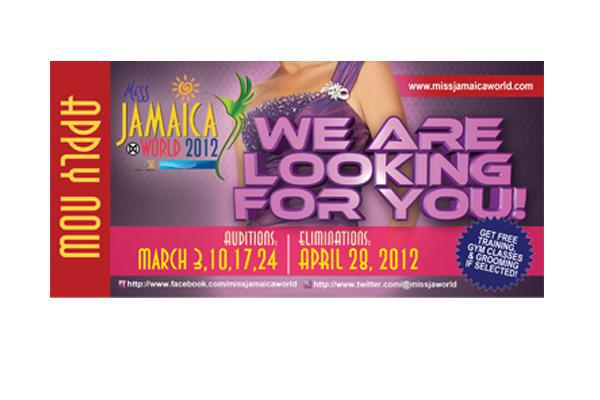 Flyer design for Miss Jamaica World 2012
