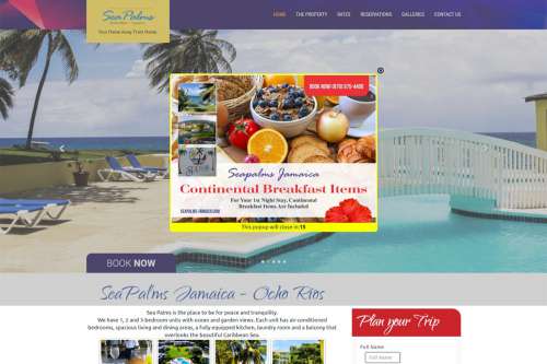 Seapalms Jamaica. Website by Interlinc Communications