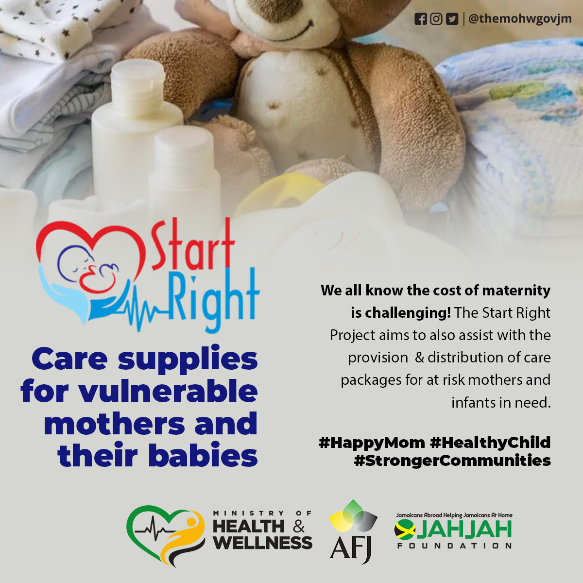 Team Interlinc Communications is proud to be associated with this crucial Maternal & Newborn Healthcare initiative of the Ministry of Health & Wellness, the JAH JAH Foundation and American Friends of Jamaica.