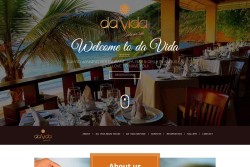 Anguilla web site design and development for DaVida Restaurant and Grill