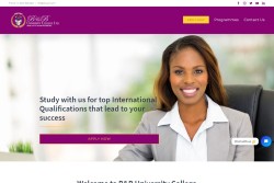 B&B University College website design development online learning. Learning management system (LMS) web site development for education by Interlinc Communications. Creative website development