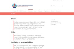 web development for the early childhood commission of jamaica