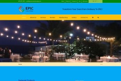 EPIC Events and Rentals jamaica web design