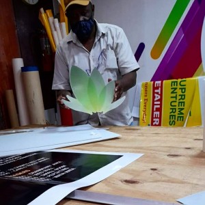 Die-cut Acrylic Printing for Storefront Signage