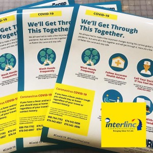 Large format COVID-19 in-store posters and point of sale signage